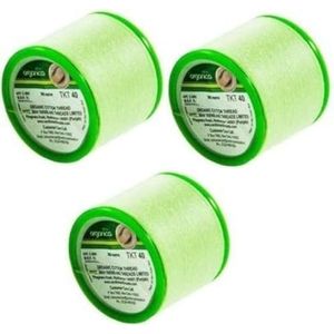 Organica – Set van 3 spoelen biologisch katoenen garen voor gezichtshaar