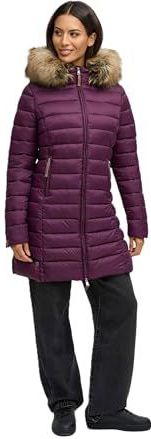 MARIKOO - Wintermantel - Aubergine - Gewatteerde Jas