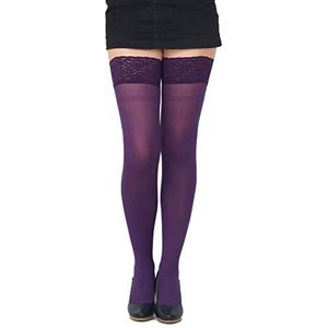 SENTELEGRI - Hold-up Kousen - Paars - 40 Denier - Microvezel