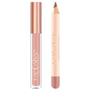 holexty Set 12 kleuren matte lipgloss en liplinerset - Step Waterproof Long Lasting Lips Color Gloss Women Lip Make-up Gift Set Holexty