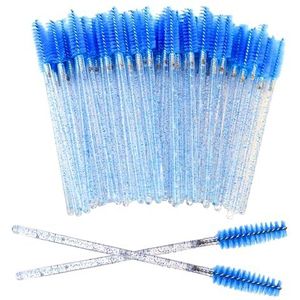 150 stuks wenkbrauw, premium wimpers, mascara toverstokken, wimper wenkbrauw, cosmetische make-up gereedschap (kristal roze), perfect voor onderweg verzorging behoeften