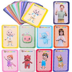 Toyland® Cocomelon speelkaarten - paren/snap/kleurcolelct - kleuren en personages leren - peuterspelletjes - leeftijd 18 maanden +