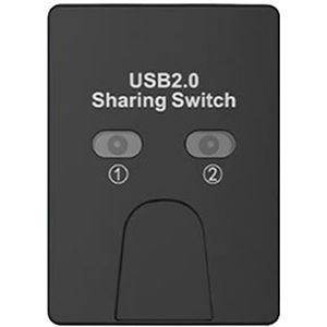 2-poorts USB2.0 Printer delen Apparaat Handmatig delen Schakelen Hubs 2 in 1 uit