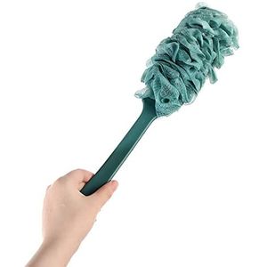 JINGYAN Gootsteenafvoerstopper 1 st Lange Steel Zachte Mesh Terug Borstel Exfoliërende Spons Opknoping Scrubber Body Scrubber Bad Douche Badkamer Benodigdheden(Ye?il)