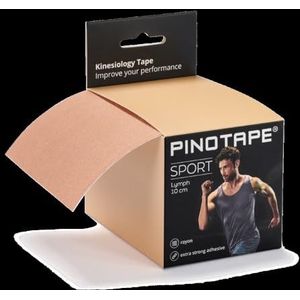 Pinotape Sport Kinesiologische Tape XXL 10 cm x 5 m Light Beige huidskleuren 4-pack