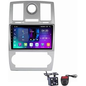 Android 13 Autoradio 9 Duim Touch Display Voor Chrysler 300C 1 2004-2011 Met Draadloze Carplay Android Auto/GPS/4G WiFi/FM RDS DAB+/BT 5.0/Bediening op het stuur + Camera en DVR(Size:NF-1)