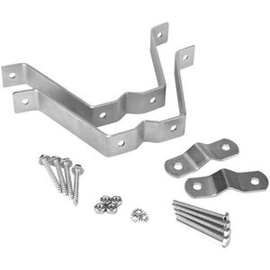 Set van 2 stevige metalen wandmontage palen beugels klem verstelbare ontwerpen accessoire voor antennes vlaggenmast installatie