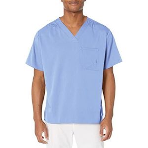 WonderWink 6619ACEILMD WonderWink PRO V-hals voor heren, Ceil blauw, standaard M maat