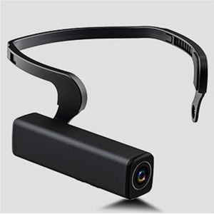 Mini Body Cameram, A33 Zwart Kleine Lichaam Hoofd Gemonteerde Digitale Camera 1080P Cam Video Camcorder Nachtzicht Bewegingsdetectie Draadloze Cam voor Pet Walking, Werk, Reizen(Without TF Card)
