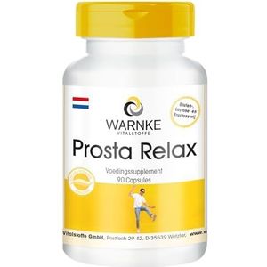Prosta Relax - met foliumzuur, zaagpalm, L-arginine, lycopeen, pompoenzaad, bèta-sitosterol, zink en selenium - 90 capsules - Duitse apothekerskwaliteit - hoge dosering - veganistisch | Warnke Vitalst