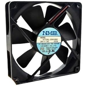 Voor NMB 4710NL-05W-B50 120mm 24V 0.31A koelventilator, dubbele bal 120x120x25mm voor industriële omvormers en stroomapparatuur