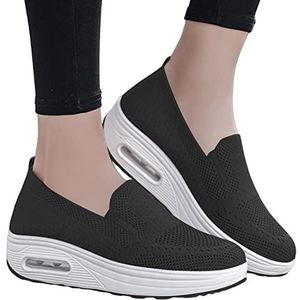 Loupsiy Orthopedische Sneakers voor dames Orthopedische Platform Sneakers Comfort Ademend Mesh Stretch Sneakers Casual Wandelschoenen 35 EU