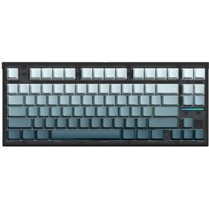 QPSJXN 75% mechanisch toetsenbord met afdichtingsstructuur 83 RGB hot-swappable 3/5-pins schakelaar DRIE-compatibiliteit (White Blush)