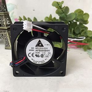 6025 CPU radiator fan AFB0648HH 48V 0.10A 3-wire double ball inverter cooler fan