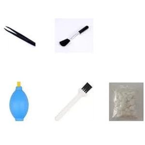 Reinigingsset for optische vezellasapparaat, stofvrij vegen for instrumenten, papieren wattenstaafje, onderhoud, stofverwijdering(Beige)