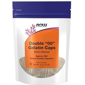 NOW Gelatine Caps '00' 250's, 50 g
