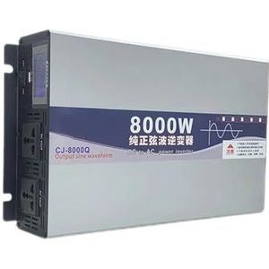 Spanningsomvormer Voor Thuis En Camper 12V 24V 48V 60V Tot 110V 220V 6000W 8000W 12000W Zuivere Sinusomvormer Zonne-autolader Voeding Omvormer(48V,110V-120V(60HZ),8000W)