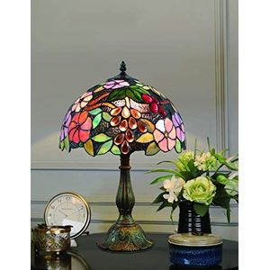 Gweat Home Deco 12 inch creatieve druif vintage prachtige bloemglas schilderstijl tafellamp slaapkamerlamp bedlampje