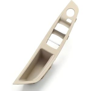 Binnendeur Handvat Auto Voor Bmw 5 Serie F10 F11 F18 Deurbinnengreep Linkervoordeur Interieurpaneel Bestuurdersstoel Knop Schakelaar Frame Opbergruimte(LHD Oyster)