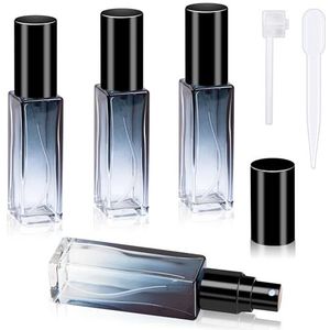 Heveer Navulbare parfumverstuiver, 10 ml, 4 stuks, draagbare parfumverstuiver voor reizen, feest, dagelijks gebruik