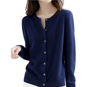 MOGSA Vest Truien Vrouwen Vesten Trui O-hals Lente Herfst Gebreide Kasjmier Vesten Single Breasted Womens Truien