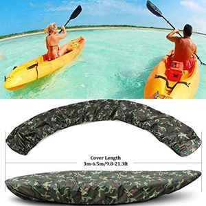 Marine Kayak Cover, Kano Accessoires Voor Outdoor Storage Cover, Duurzaam Waterdicht Covers Die Bescherming Van Uw Kajaks En Cockpit Tegen UV-Stralen,Puin En Water,Fit 4.1 * 4.5m/13.4 * 14.7ft Kayak