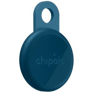 Chipolo LOOP-Oplaadbare Bluetooth tracking tag item locator voor sleutels & tassen, Apple Zoek mijn - compatibel of Google Vind plek, Laat telefoon rinkelen (Navy)
