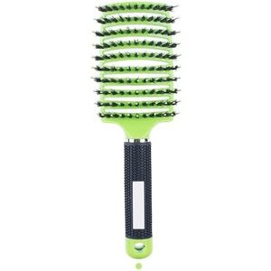 Haar Hoofdhuid Massage Kam Haren Nylon Haarborstel Nat Krullend Ontwarren Antistatische Haar Borstel Voor Salon Kappers Styling Tools (A9)