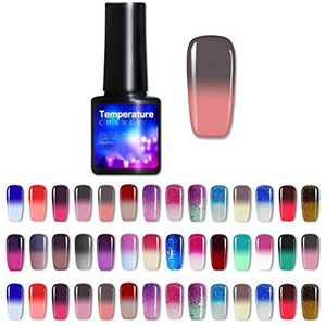 YueWan 8Ml Nagellak Temperatuurveranderende Kleur Veranderende Diy Manicure Nail Art Ontwerp