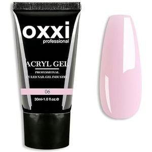 Oxxi Professional 30ml Acryl Gel Poly Nagel Acryl Gel Bouwen Druk op Valse Nep Nagel tips (Roze 06)