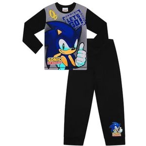 SONIC THE HEDGEHOG Let's Go Jongen's Lange Gamer Pyjama Set Kids Gaming Pjs, Grijs, 6-7 jaar