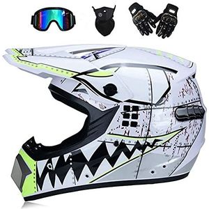 Crosshelm - Jeugd ATV Motocross Helm - Full Face - DOT Goedgekeurd - Voor Man en Vrouwen