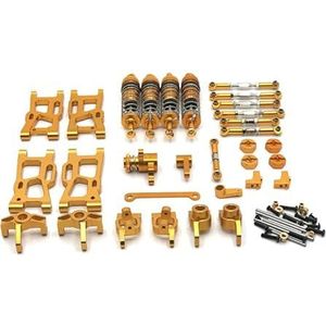 Geschikt for WLtoys 144010 144001 144002 124017 124019 RC Auto Upgrade En Modificatie Onderdelen(Gold)