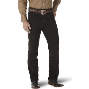 Wrangler Cowboy Cut Stretch Slim Fit Jeans voor heren, Zwarte Chocolade, 33W / 34L