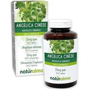 Chinese engelwortel of Dong quai (Angelica sinensis) wortels Naturalma - 150 g - 300 tabletten - Voedingssupplement - Natuurlijk en Veganistisch