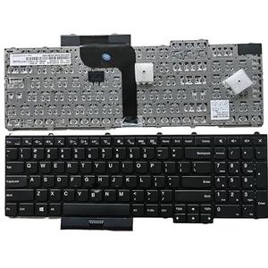 Vervangend toetsenbord voor laptop met Amerikaanse indeling voor Lenovo ThinkPad P50 (20en/20eq) p70 (20er/20es) 00pa329 00pa247(NO point US)