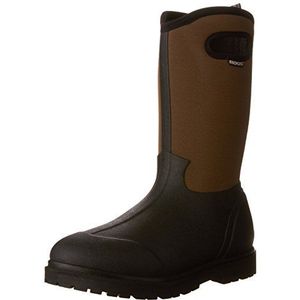 Bogs Men's Roper Waterproof Insulated Winter Rain Boot, Black/Brown, 9 M