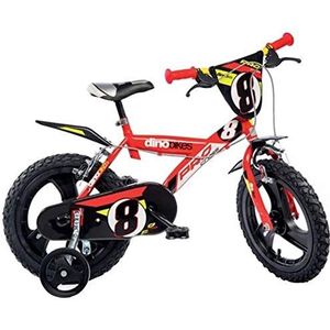 WDK Partner Natursport fiets voor jongens, rood, 35,6 cm (14 inch)