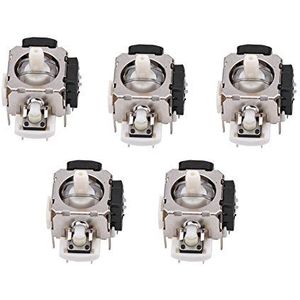 Yunir 3D Joystick voor Controller, 5 Stks Analoge Stick 3D Joystick Vervanging voor Draadloze Controller