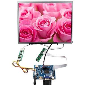 VSDISPLAY Écran LCD 12,1 Pouces 1024x768 et Carte contrôleur LCD VGA 2AV, pour Moniteur DIY