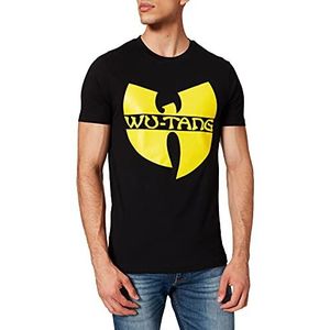 Wu Wear Wu-Tang Clan Tee T-shirt voor heren, met logoprint, zwart, XL