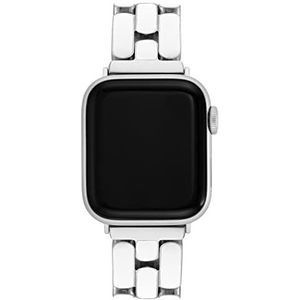 Anne Klein Modieuze armband voor Apple Watch, veilig, verstelbaar, Apple Watch vervangende band, past op de meeste polsen, wit/zilver, Wit/zilver