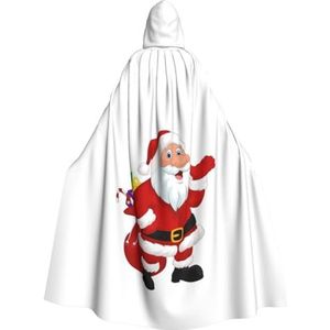 WURTON Kerstmangeschenken carnaval cape met capuchon voor volwassenen, heks en vampier cosplay kostuum mantel, geschikt voor carnavalsfeesten, 190 cm