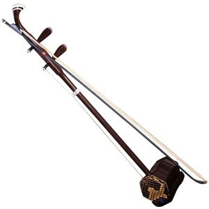 Oud Mahoniehouten Zeshoekig Erhu Chinees 2-snarig Instrument Met Strijkstok En Opbergdoos Accessoires Erhu For Beginners