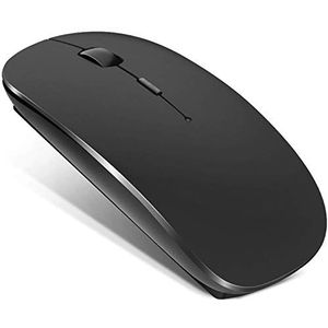AVIS Bluetooth muis 5.0, DPI-instelbare draadloze muis, compatibel met laptop/tablet/iPad/iPhone/Mac (iOS 13.3.2 en hoger), pc/tablet, oplaadbare stille mini-muis voor Windows/Linux