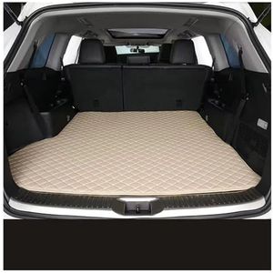 Kofferbakbeschermer Lederen Kofferbakmat Voor Hyundai Voor Palisade 2021-2023 Volledige Dekking Auto-interieuraccessoires Antislip Waterdicht Auto Kofferbakmatten(Beige)