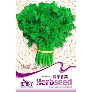 Portal Cool Zaden Pakket: Origineel Pakket 150 Vier Seizoenen Korianderzaden Coriandrum Sativum D011