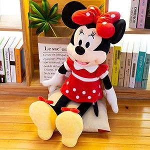 Klassieke Mickey Minnie knuffel, schattige Mickey Mouse pop ragdoll paar pop, meisje verjaardagscadeau Minnie 80CM