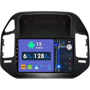 RoverOne Autoradio GPS voor Mitsubishi Pajero 3 V70 V60 1999-2006 Carplay Android Auto Stereo Hoofdeenheid Bluetooth WiFi Radio Speler Sat Navigatie