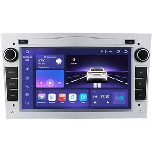 Android 13 Bluetooth autoradio voor Opel Astra H Corsa C Zafira Corsa D Meriva Vivaro 9 Inch 2 Din Car Stereo Radio met CarPlay AHD Omgekeerd beeld Bedieningselementen op het stuur(B,S5 6G+128G)